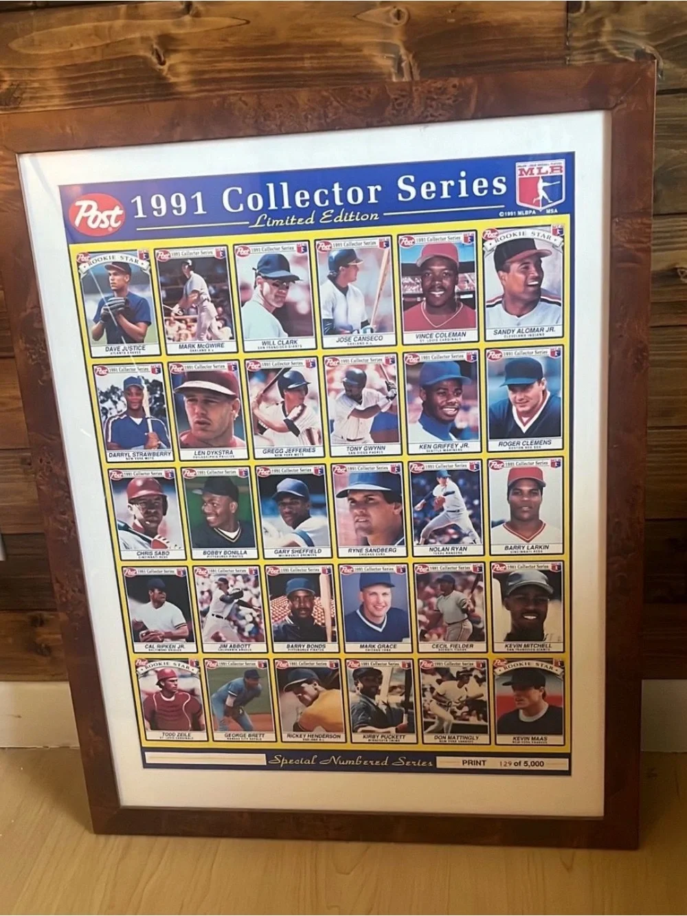 1991 Collector Series Framed Wall Art - Blue, White, Yellow